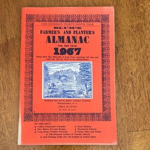 Vintage 1967 Blum’s Farmer's Almanac